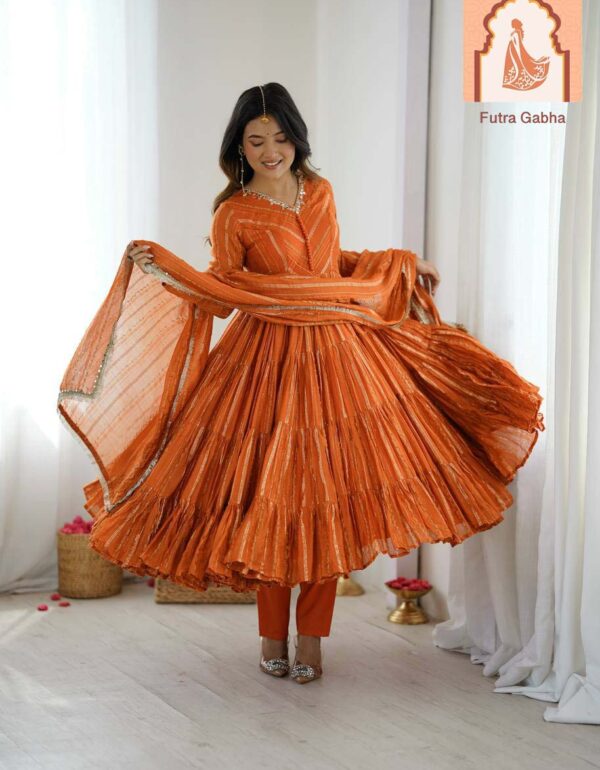 Women’s Ethnic Wear Ruffle Gown